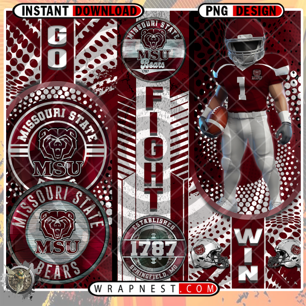 MISSOURI STATE GO FIGHT WIN WRAP