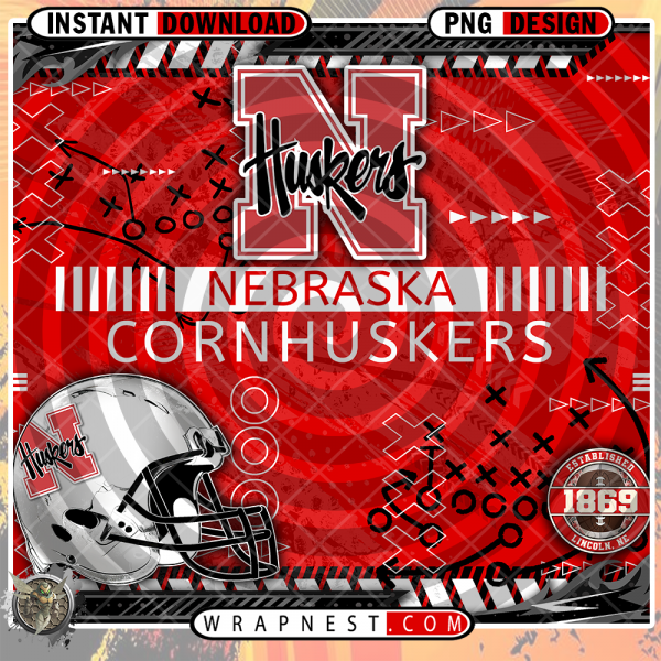 CORNHUSKERS X's & O's WRAP