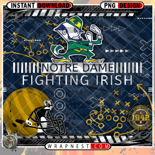 FIGHTING IRISH X's & O's WRAP