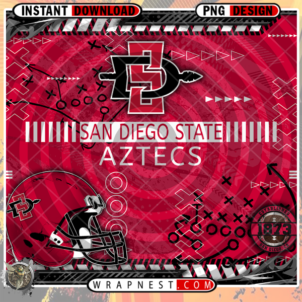 AZTECS X's & O's WRAP
