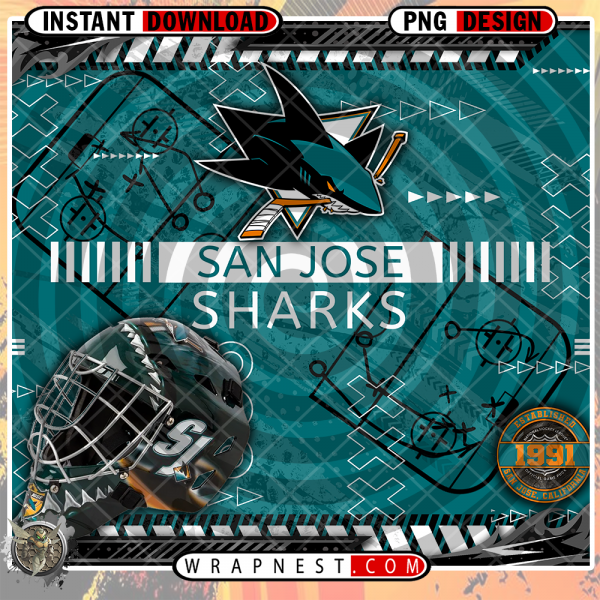 SHARKS X's & O's WRAP