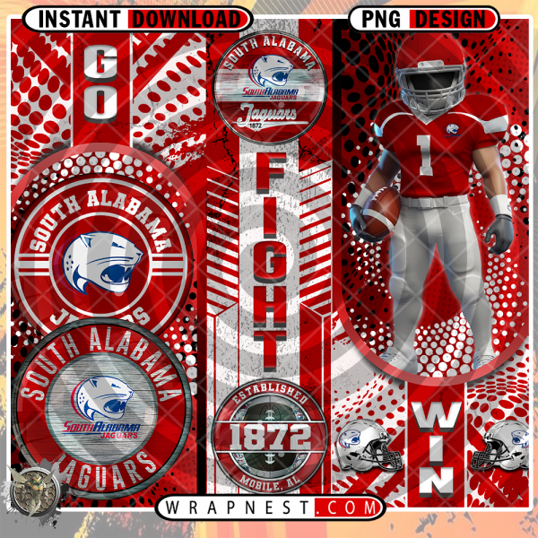 SOUTH ALABAMA GO FIGHT WIN WRAP