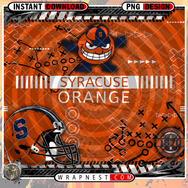 ORANGE X's & O's WRAP