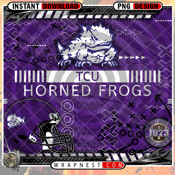 HORNED FROGS X's & O's WRAP