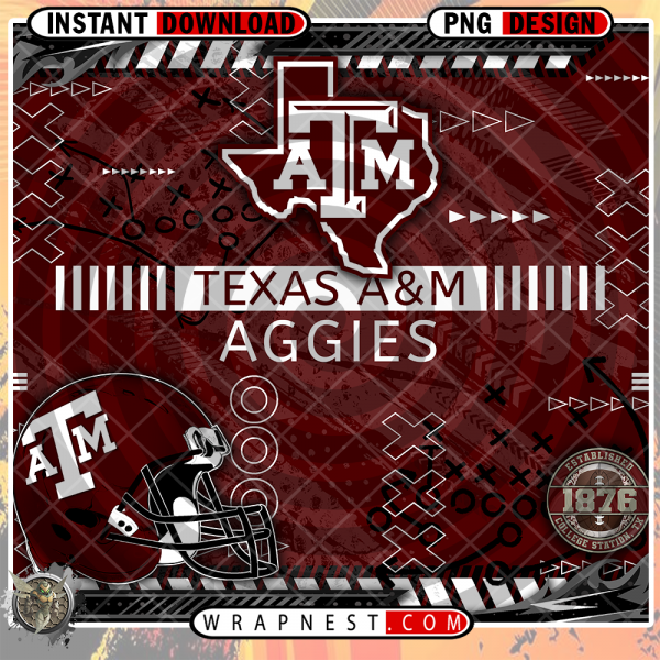 AGGIES X's & O's WRAP