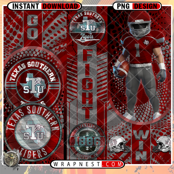 TEXAS SOUTHERN GO FIGHT WIN WRAP