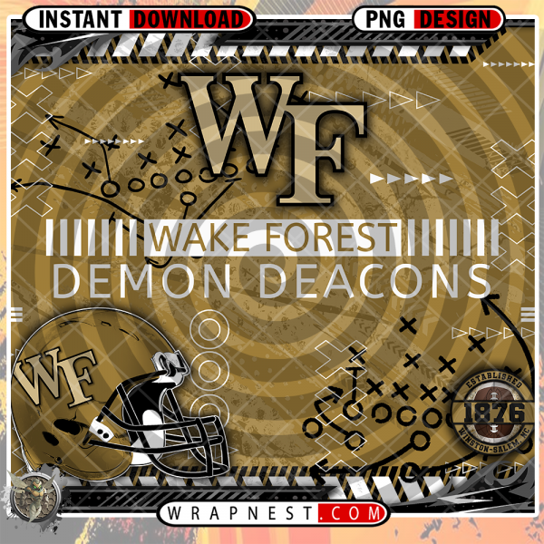 DEMON DEACONS X's & O's WRAP