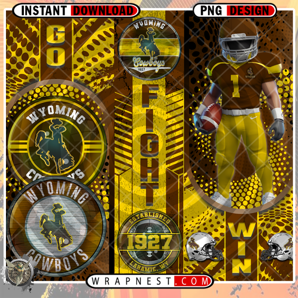 WYOMING GO FIGHT WIN WRAP