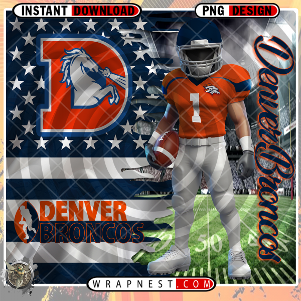BRONCOS FLAG WRAP