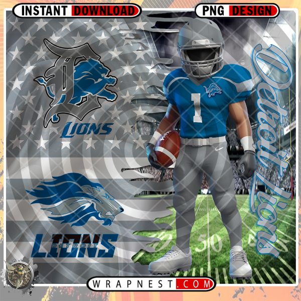 LIONS FLAG WRAP