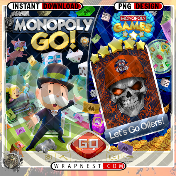 OILERS MONOPOLY GO WRAP