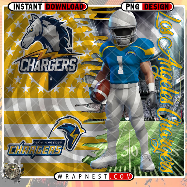 CHARGERS FLAG WRAP