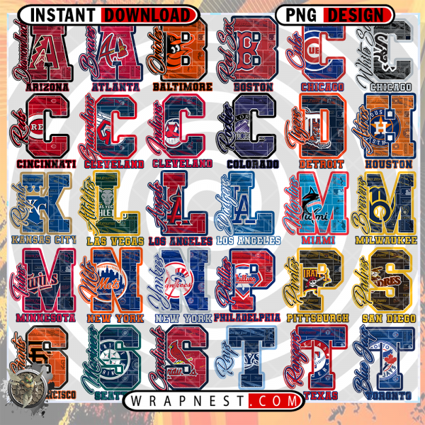 MLB BUNDLE TEAM LETTER