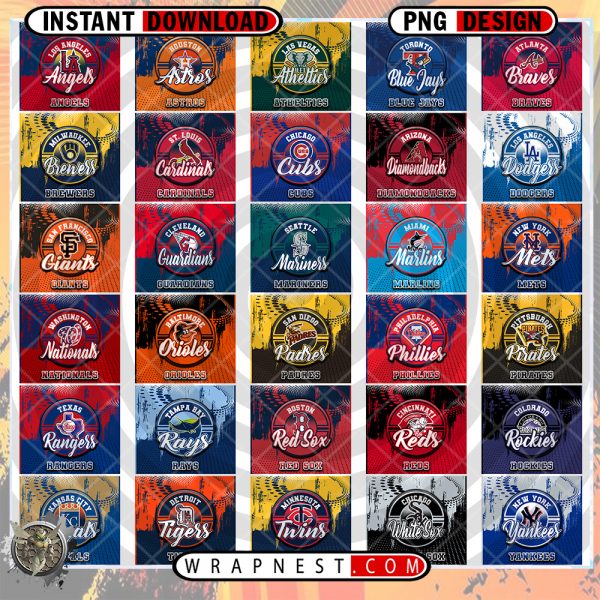 BUNDLE - MLB DOT/LOGO WRAPS
