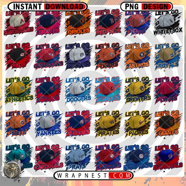 MLB LETS GO PNG BUNDLE