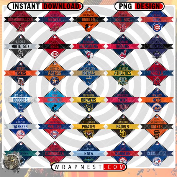 BUNDLE - MLB RIBBON LOGOS