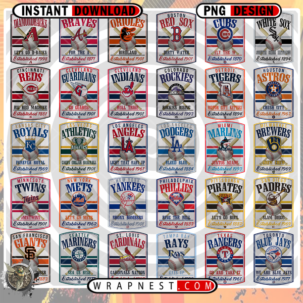 MLB VINTAGE WOOD BUNDLE