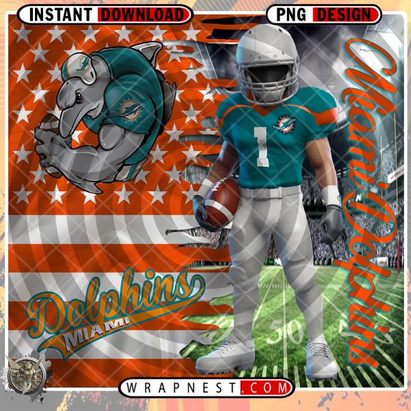 DOLPHINS FLAG WRAP