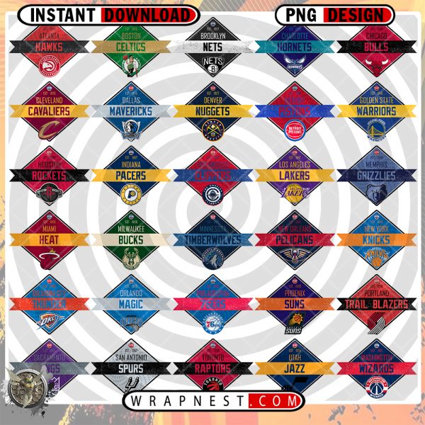 BUNDLE - NBA RIBBON LOGOS
