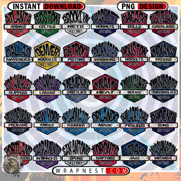 BUNDLE - NBA SHIELD LOGOS v2