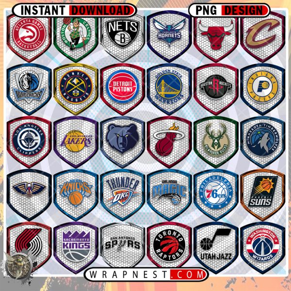 BUNDLE - NBA SHIELD LOGOS v3