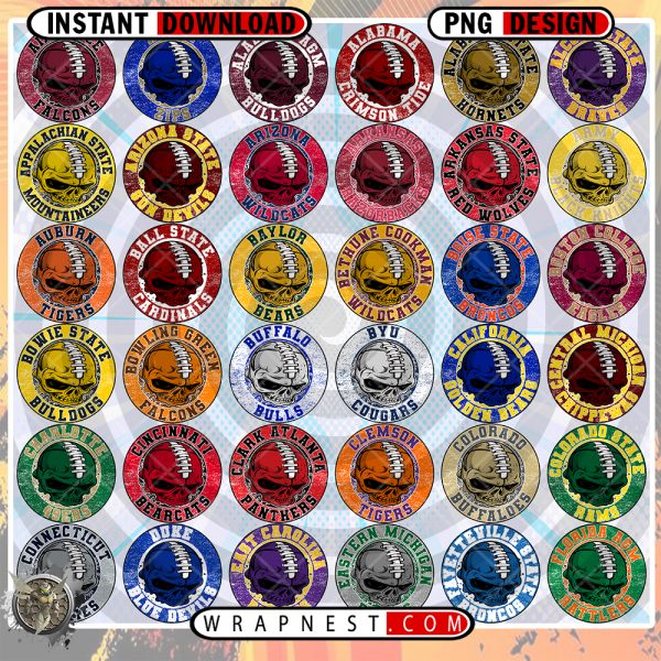 NCAA SKULL LOGO BUNDLE