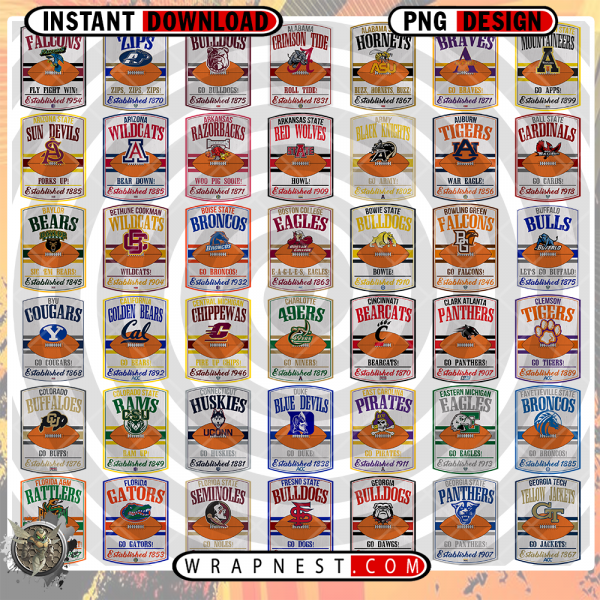 NCAA VINTAGE WOOD BUNDLE