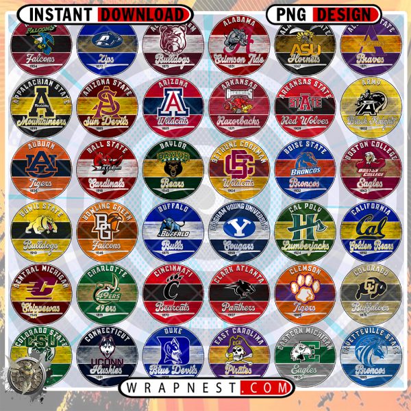 NCAA WOOD LOGO BUNDLE