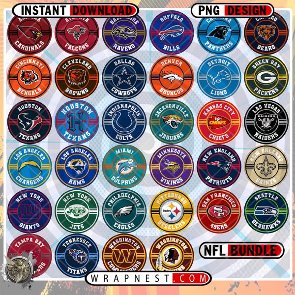 NFL CIRCLE LOGO BUNDLE