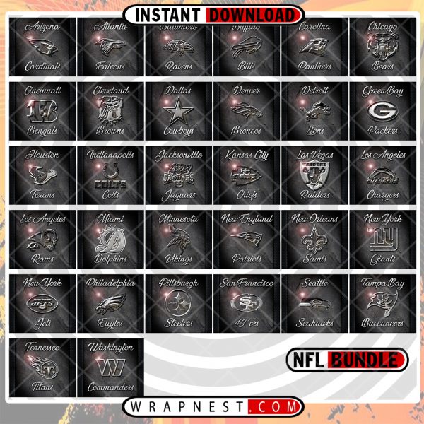 BUNDLE - NFL CHROME WRAPS