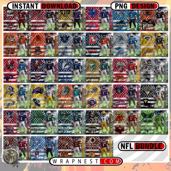 NFL FLAG WRAP BUNDLE
