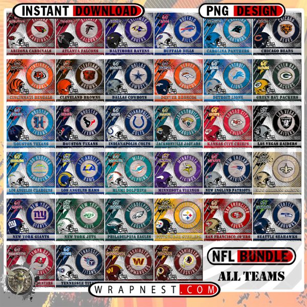 BUNDLE - GO TEAM WRAP NFL