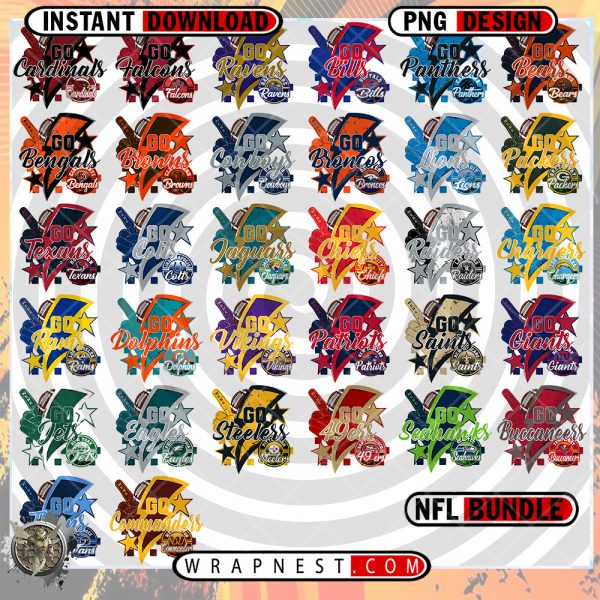 NFL BUNDLE GO TEAM BOLT