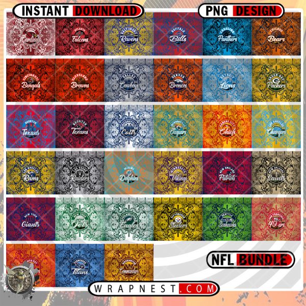 BUNDLE - NFL LACE & LOGO