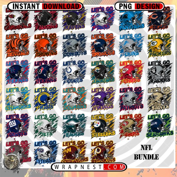 NFL LETS GO PNG BUNDLE