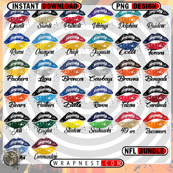 NFL BUNDLE FOOTBALL LIPS