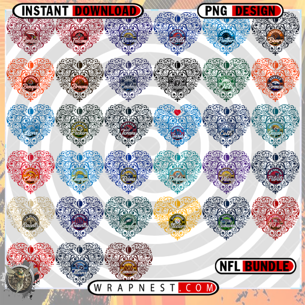 NFL BUNDLE FANCY HEART