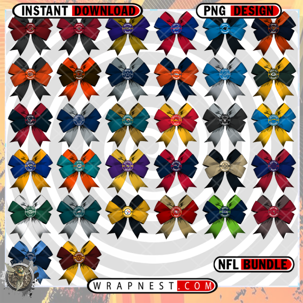 NFL BUNDLE TEAM BOW