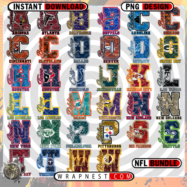 NFL BUNDLE TEAM LETTER