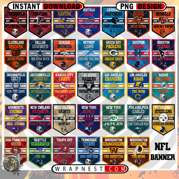 NFL BANNERS PNG BUNDLE