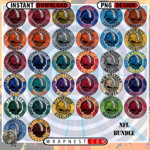 NFL SKULL LOGO BUNDLE