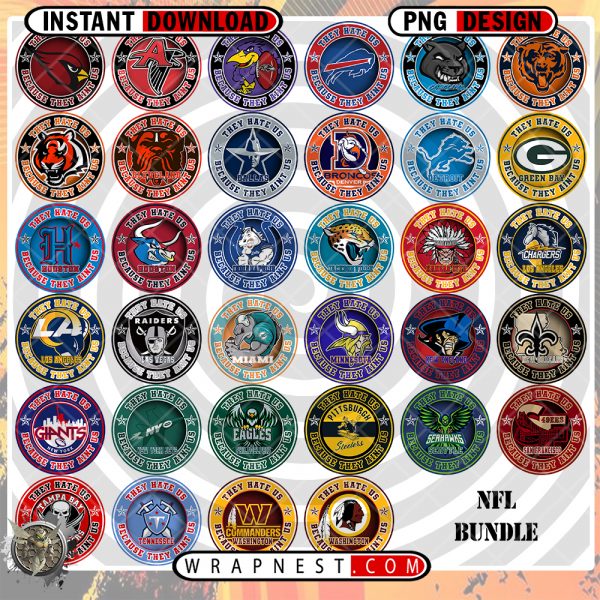 NFL THEY HATE US LOGO BUNDLE