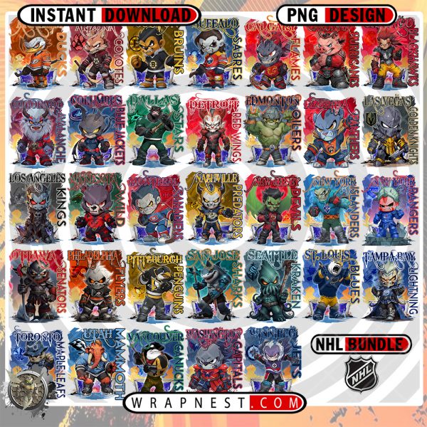 NHL MONSTER MASCOT BUNDLE