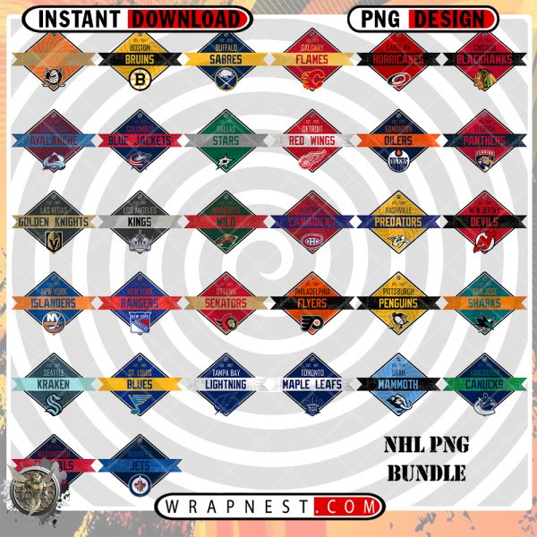 BUNDLE - NHL RIBBON LOGOS