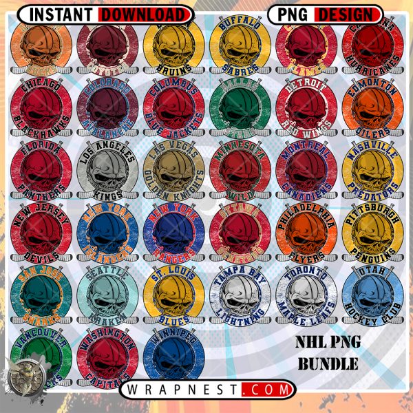 NHL SKULL LOGO BUNDLE