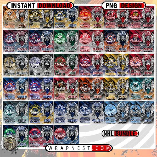 BUNDLE - NHL SKULL WRAPS