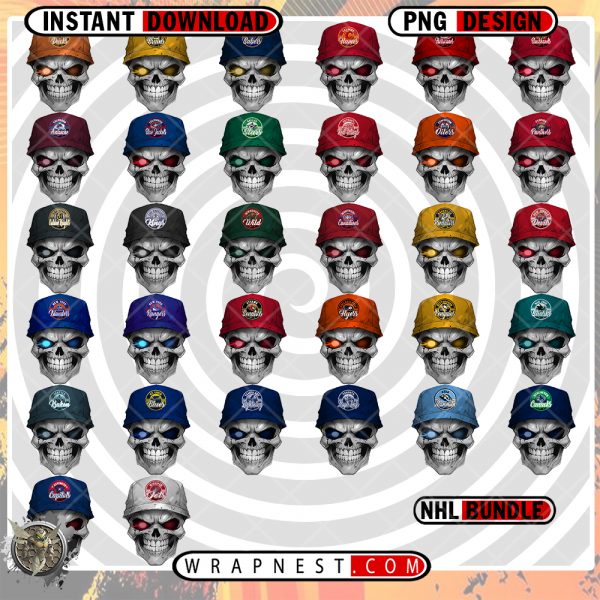 NHL SMOKIN SKULL LOGO BUNDLE