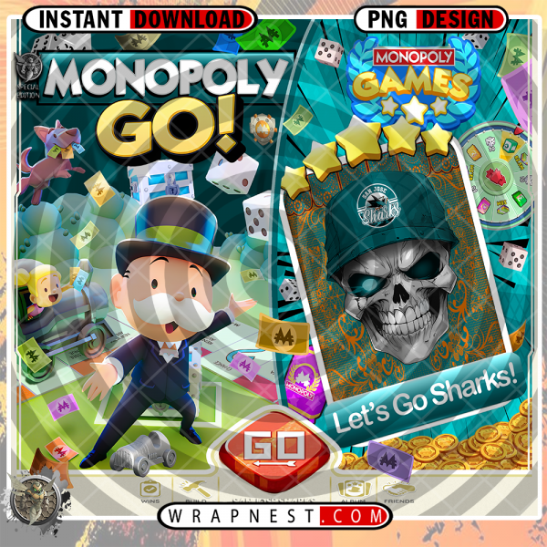 SHARKS MONOPOLY GO WRAP