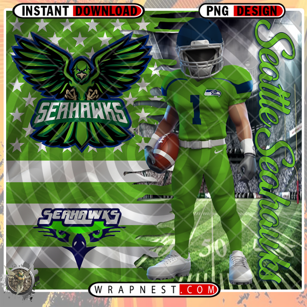 SEAHAWKS FLAG WRAP