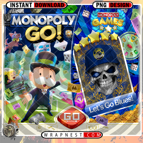 BLUES MONOPOLY GO WRAP